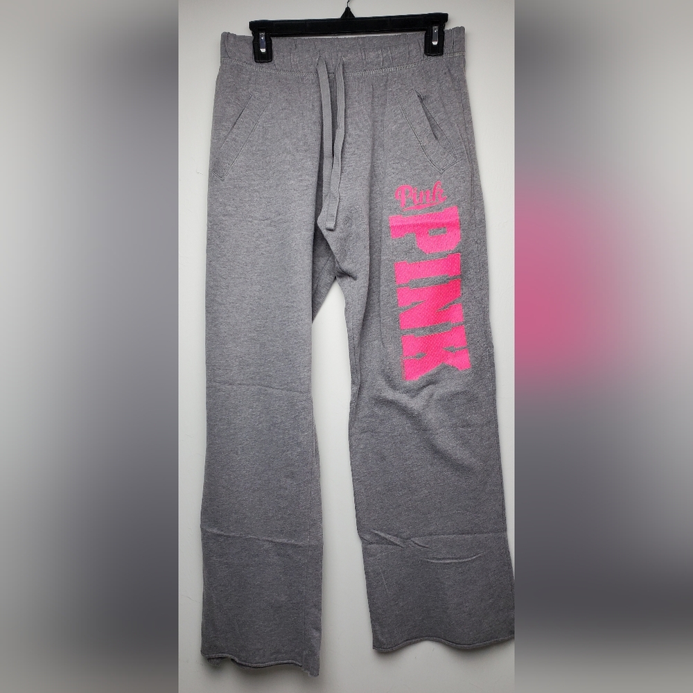 Victoria's Secret Pink Lounge Sweatpants Pants Gray/Pink XS